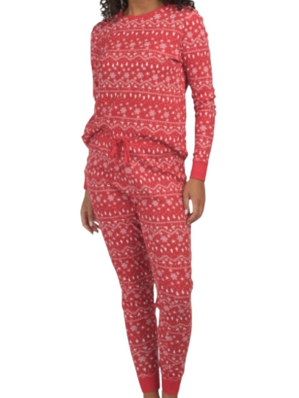 Poppy & Clay 100% Organic Cotton  Holiday Christmas pajamas Red